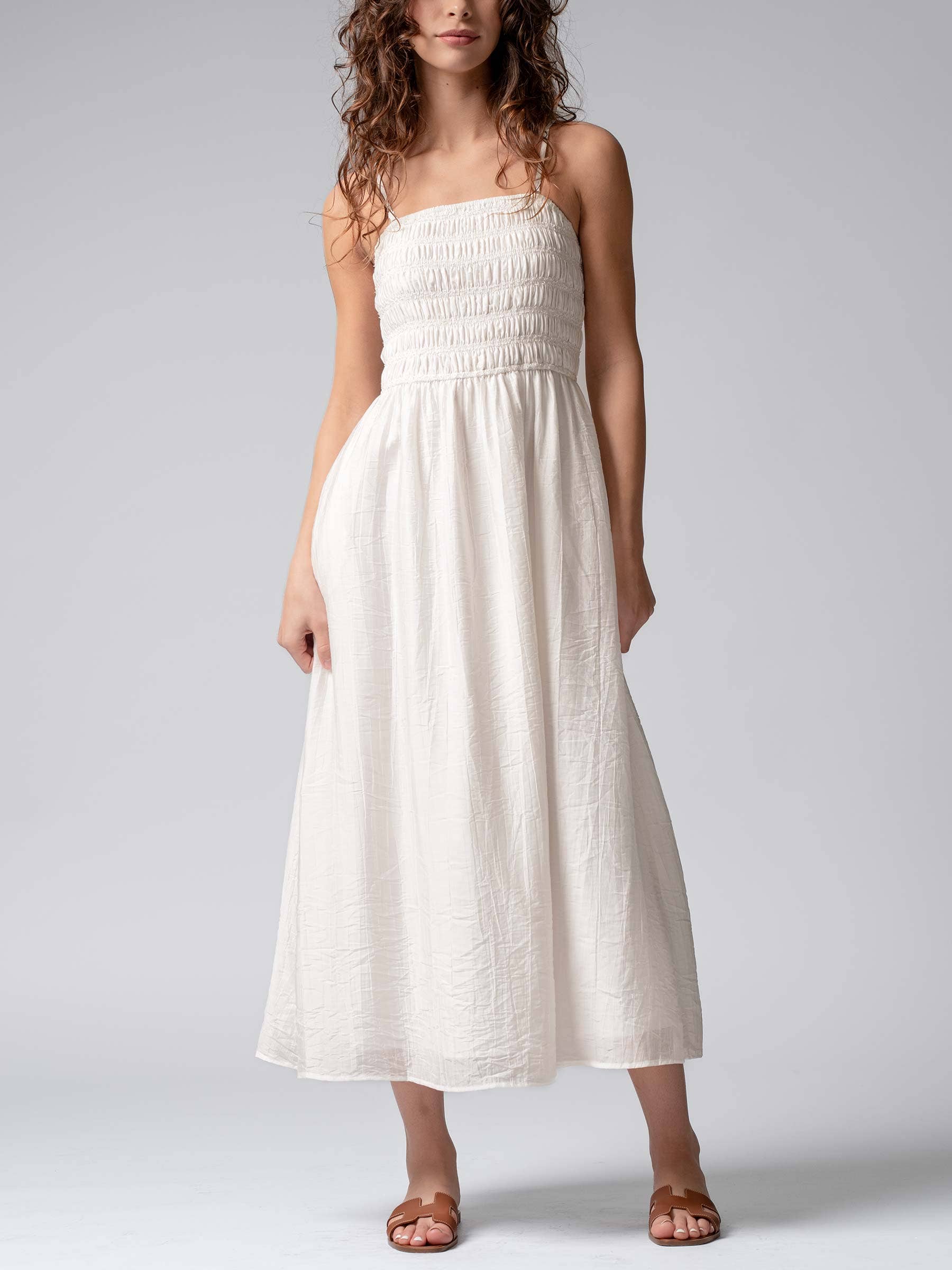 Smocked Maxi Summer Dress