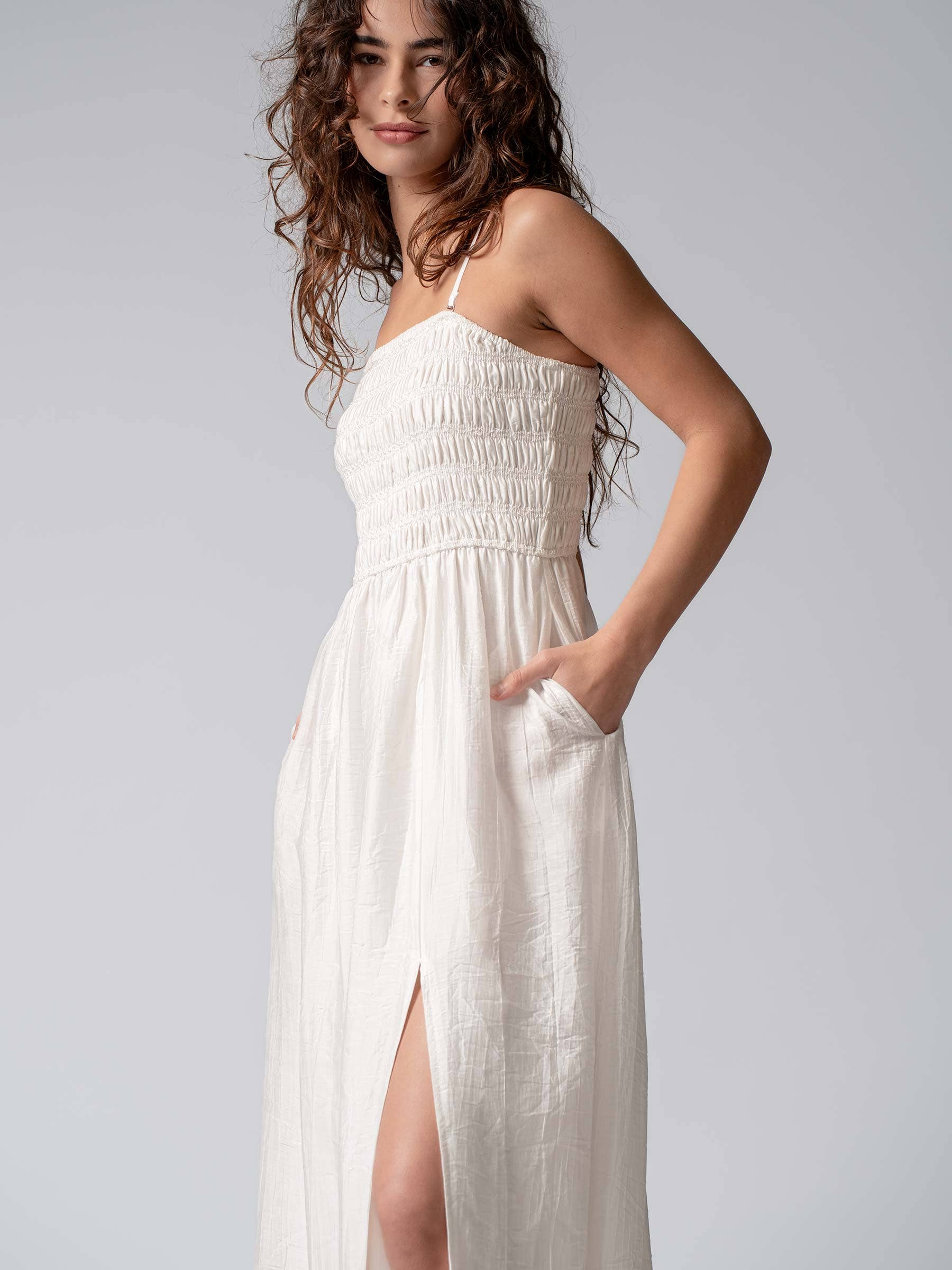 Smocked Maxi Summer Dress