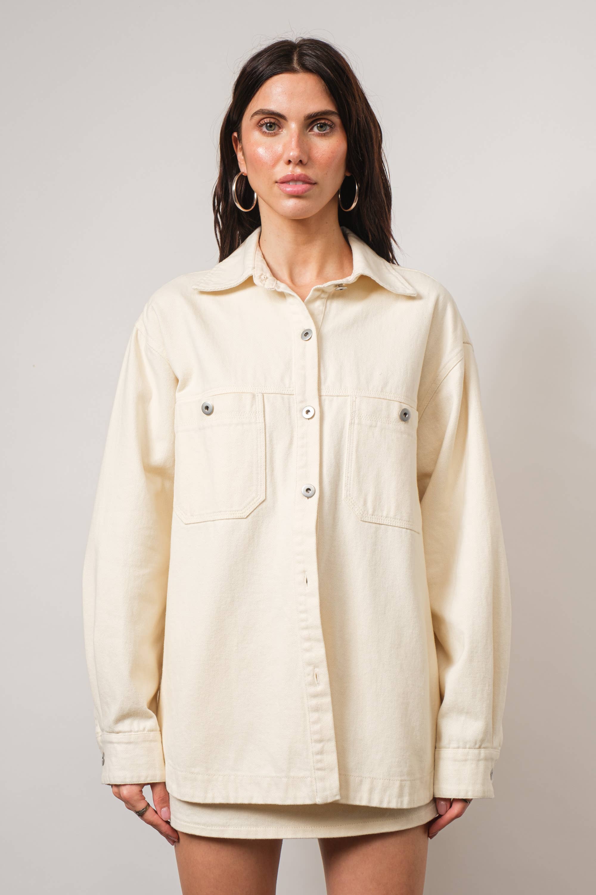 Brighton Oversized Button-Up Chore Jacket