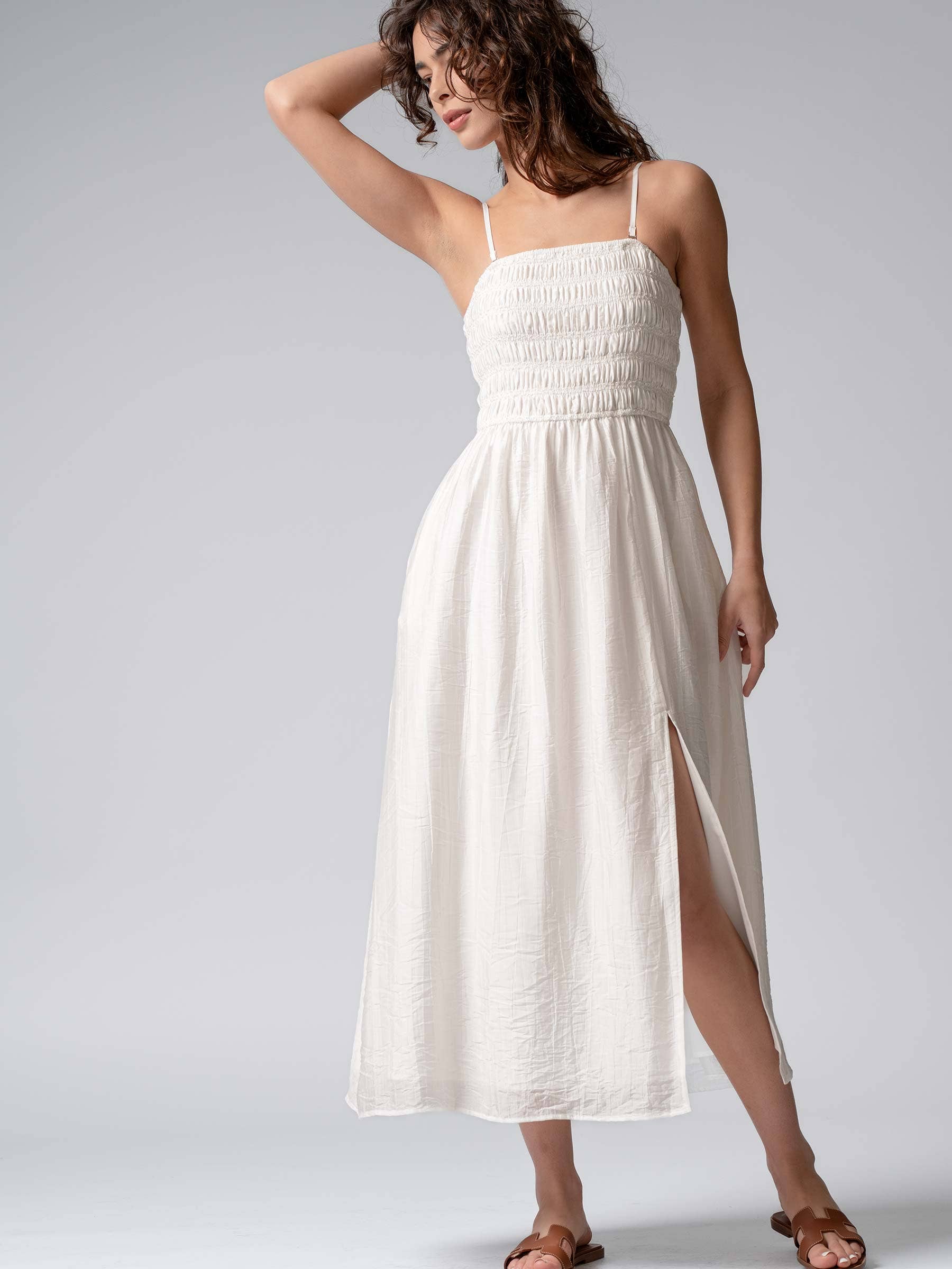 Smocked Maxi Summer Dress
