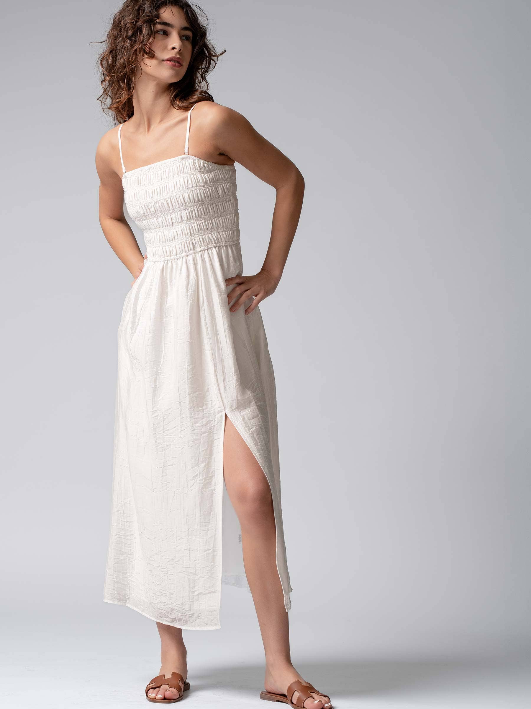 Smocked Maxi Summer Dress
