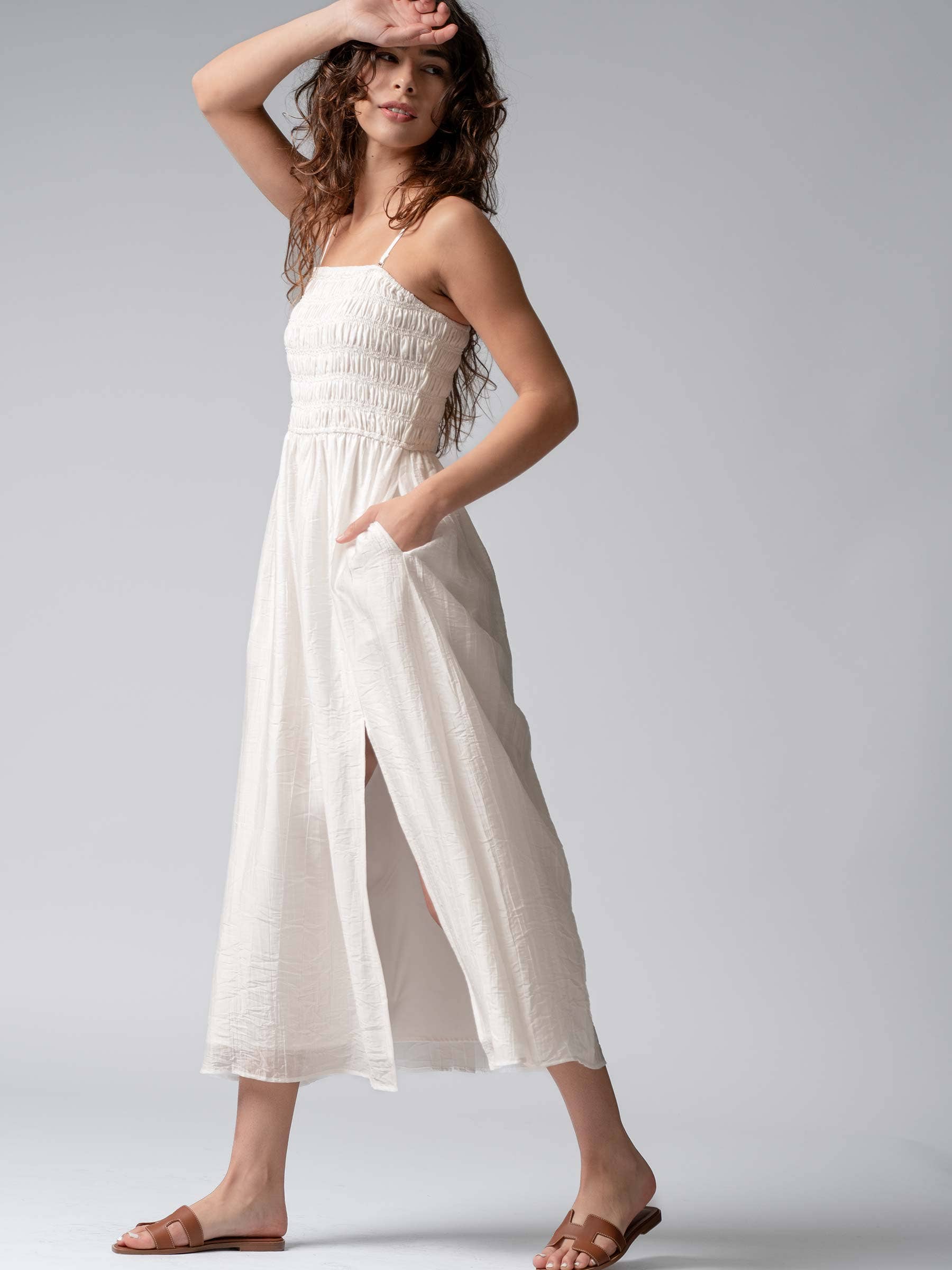 Smocked Maxi Summer Dress