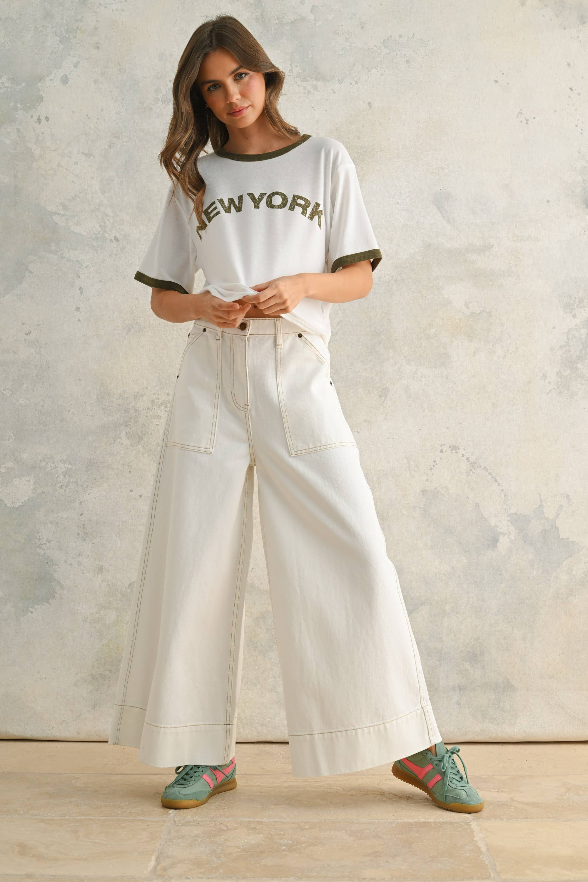 Lizzie Faded City Letter Front Top
