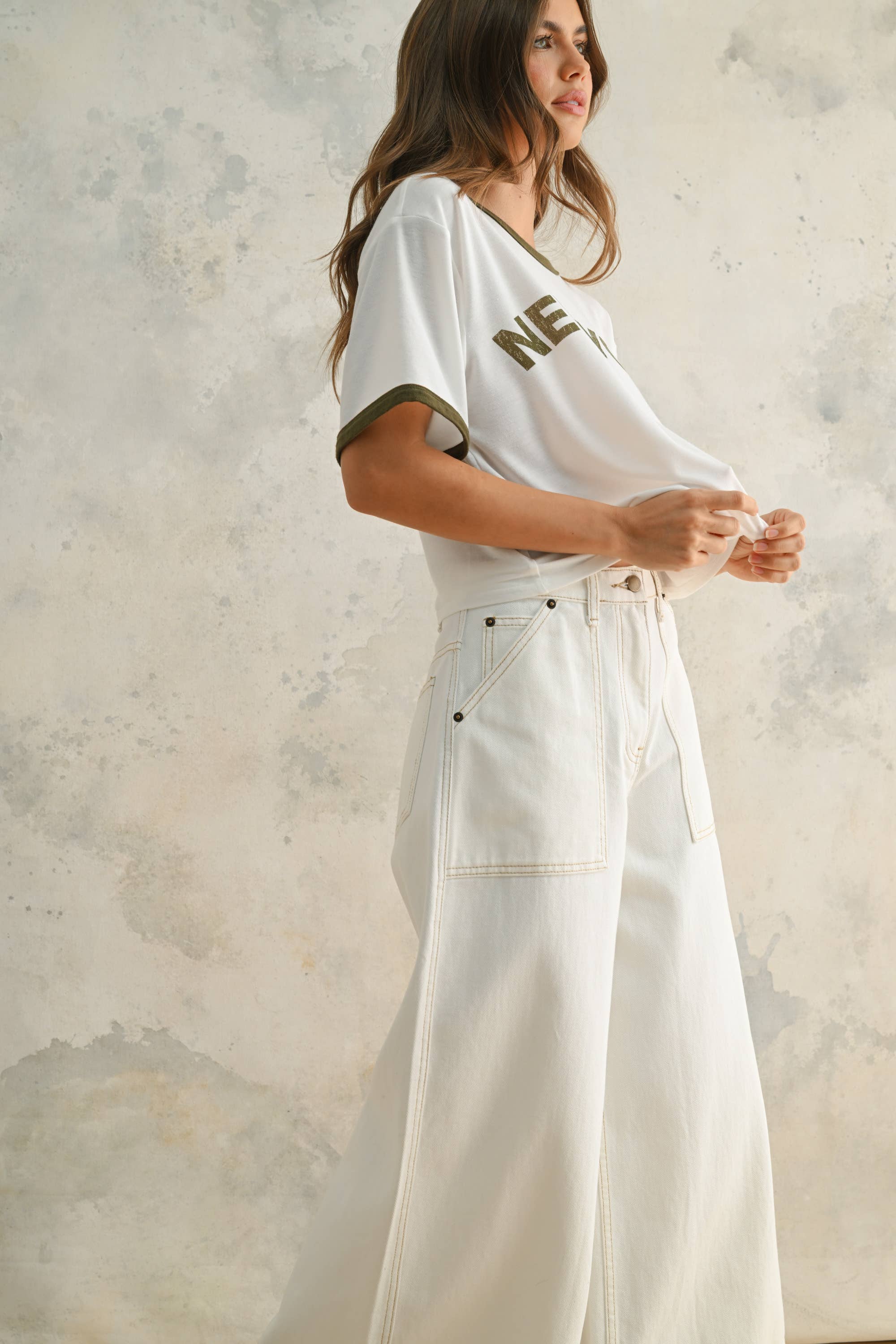 Lizzie Faded City Letter Front Top