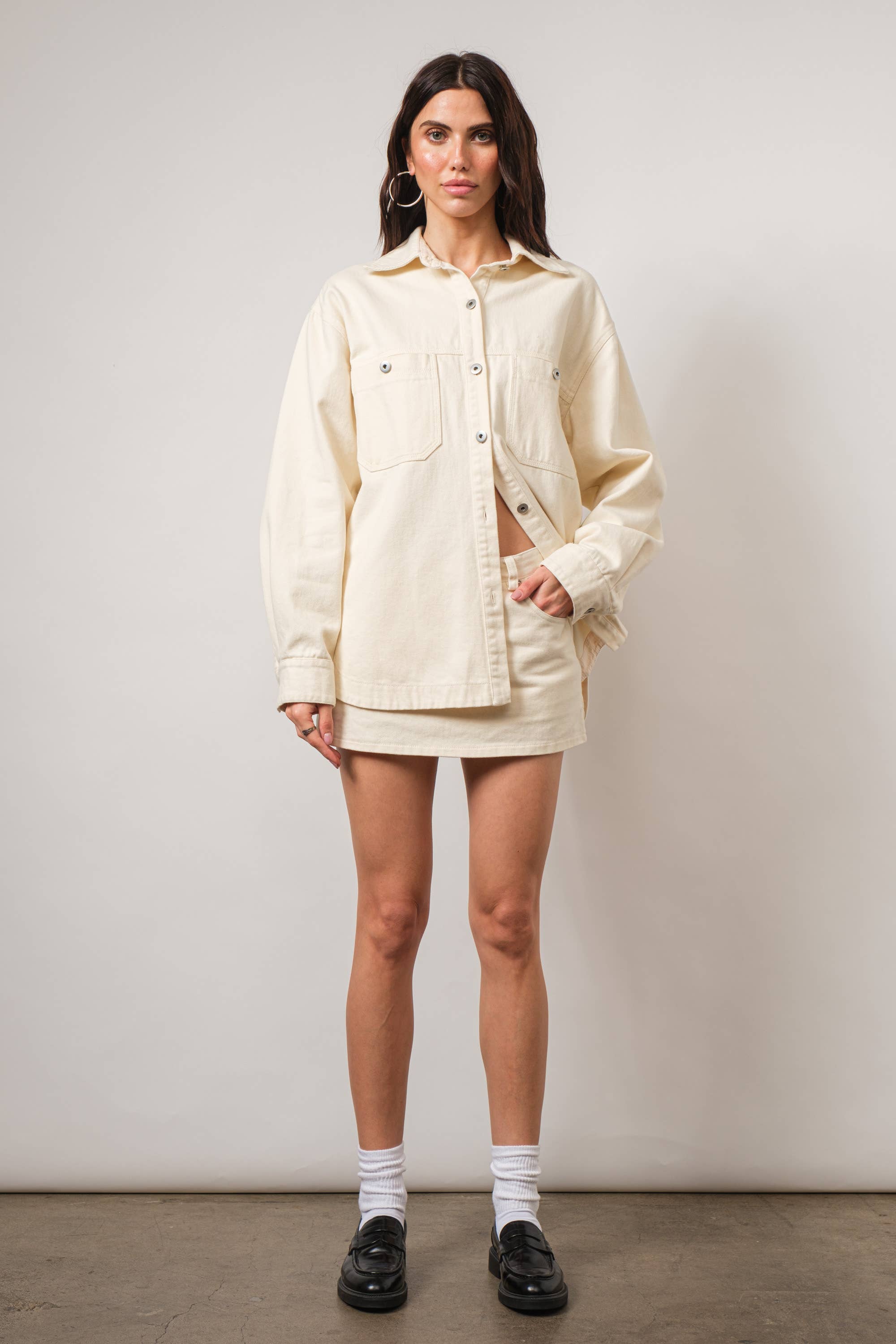 Brighton Oversized Button-Up Chore Jacket