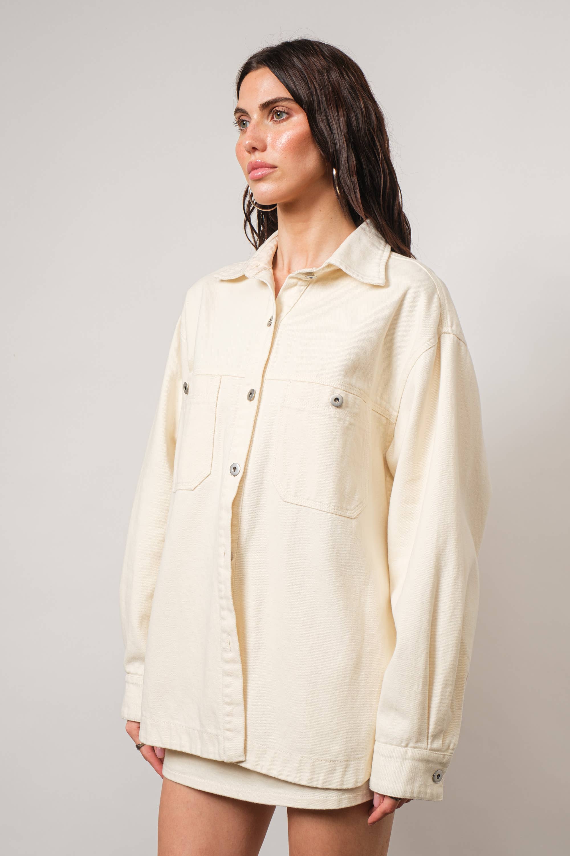 Brighton Oversized Button-Up Chore Jacket